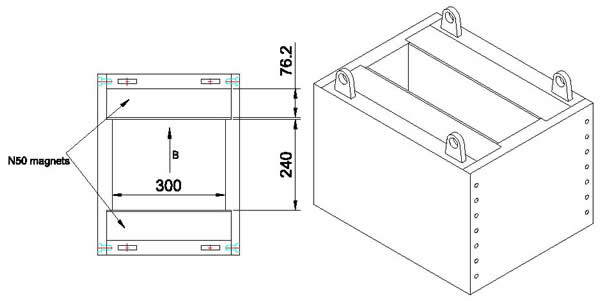 magnetic plating tank